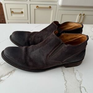 John Varvatos Men's Dark Brown Suede Chukka Boots Size 11.5